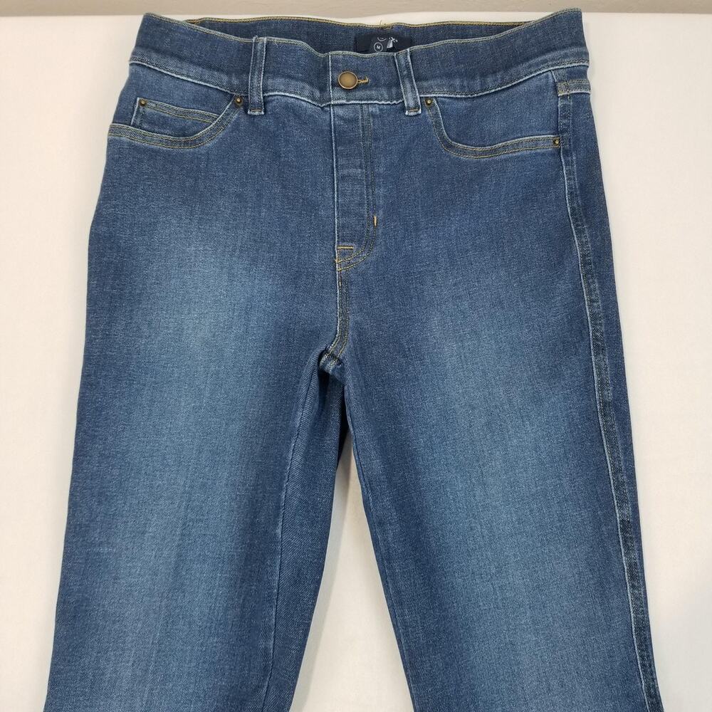 SPANX Jeans Womens Medium Blue EveryWear Flare Pull On High Rise Stretch 21164R - Picture 8 of 13